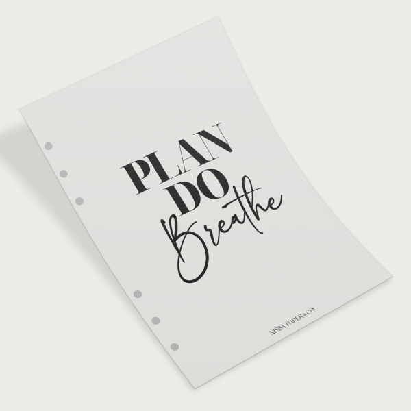 "PLAN DO BREATHE"