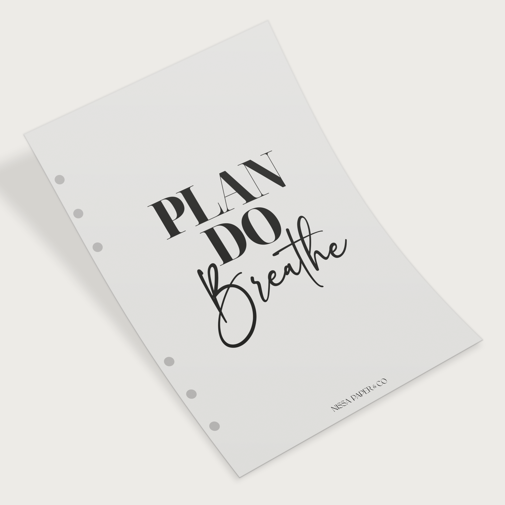 "PLAN DO BREATHE"